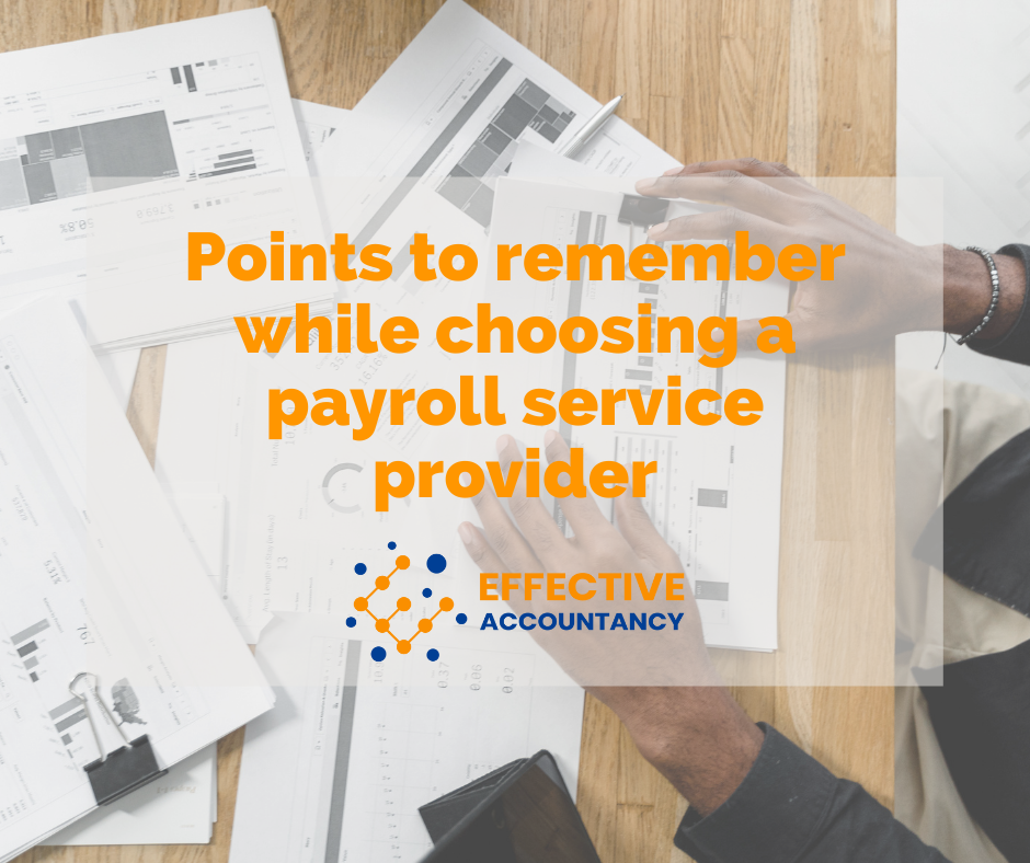 Points to remember while choosing a payroll service provider